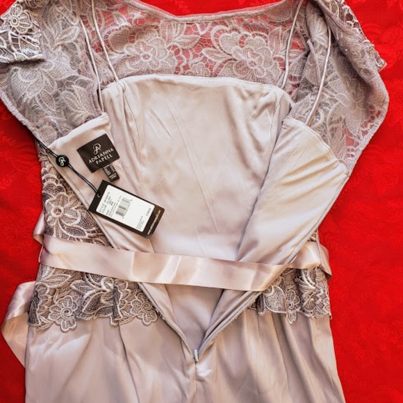 Adrianna Papell Sequin Lace Bodice and Arcadia Ski - Picture 7 of 8